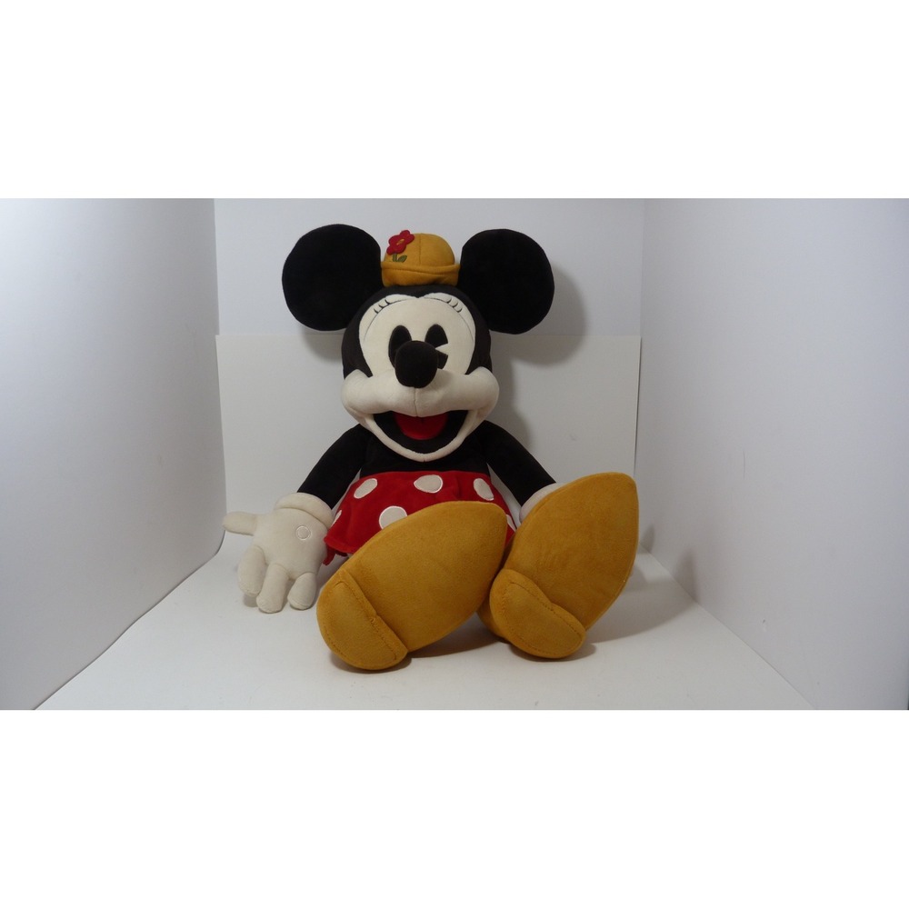 Folkmanis Disney Minnie Mouse Full Body Hand Puppet Red Polka Dot Skirt Plush